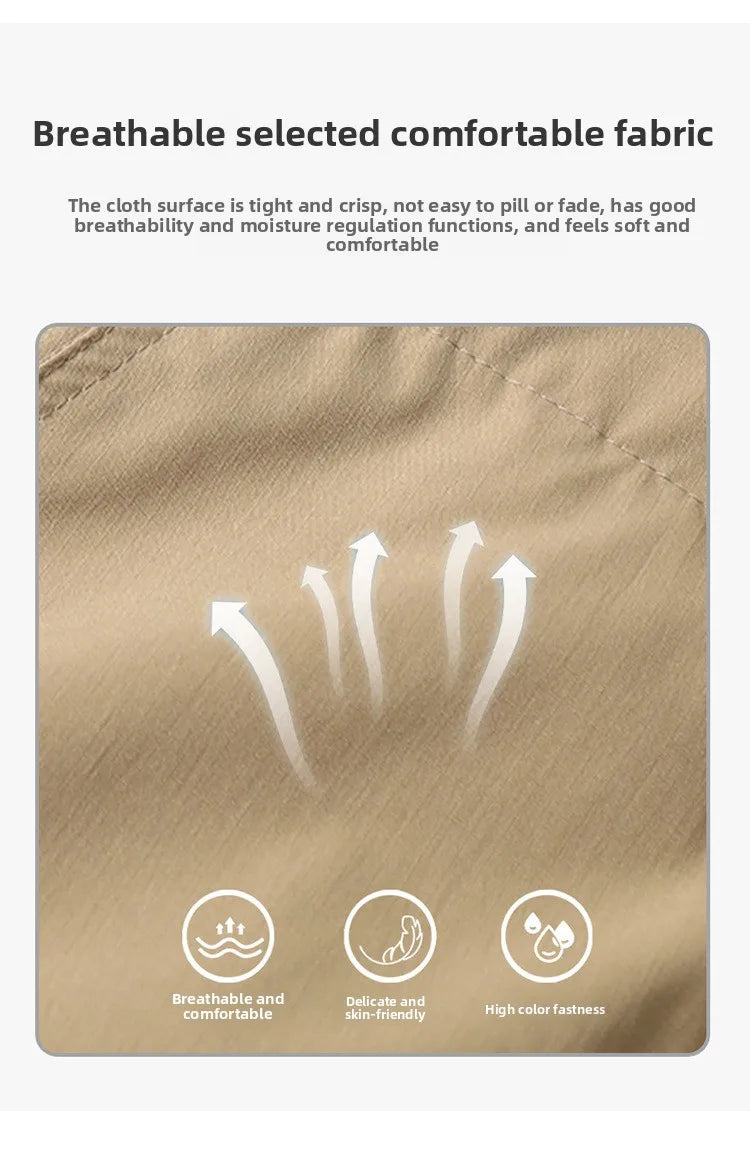 Men's Casual Trousers Slim Fit Ankle-Length Elastic Stretch Pants