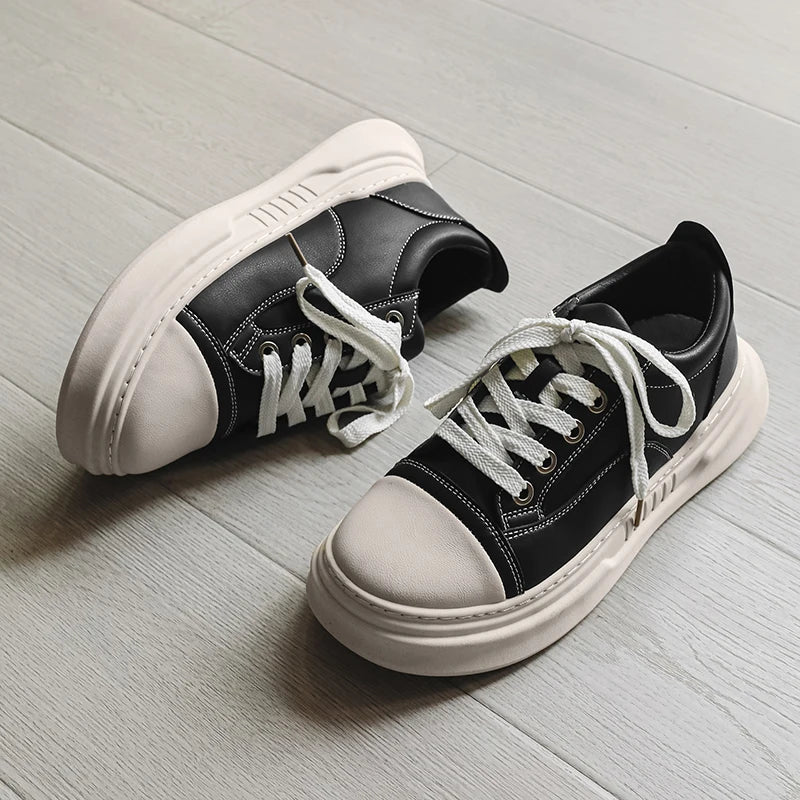 Platform Skateboard Sneakers - Men's Vulcanized Running & Tennis Trainers