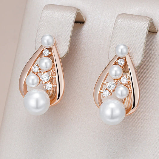 Women Pearl English Earrings