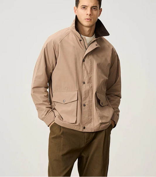 Men's Spring Oversize Water Repellent Washed Vintage Coats Jacket