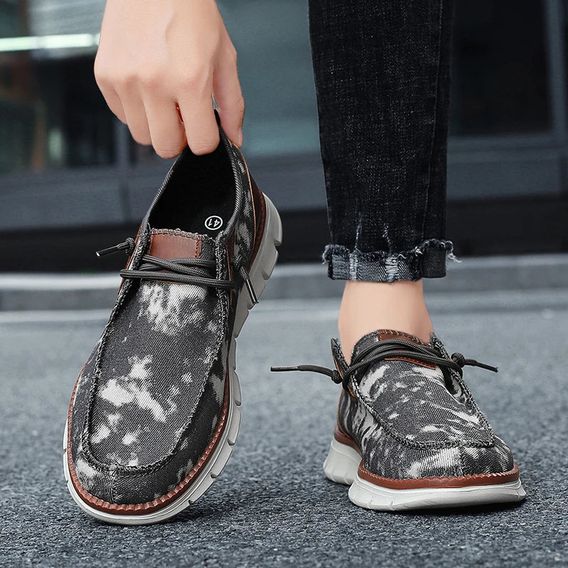 Men's Casual  Slip-on Canvas Flat Loafer Shoes
