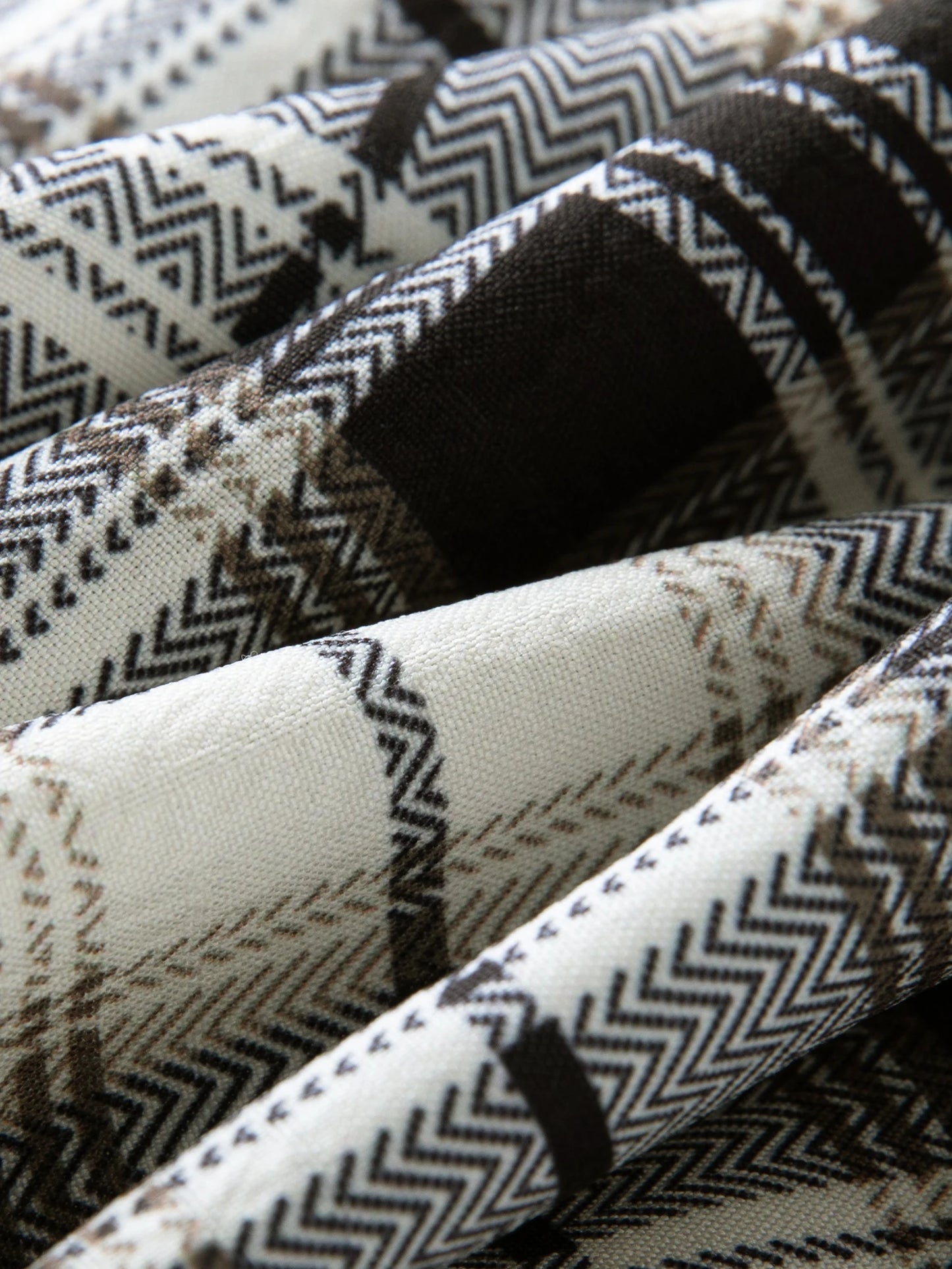 Checkered A-Line Maxi Skirt