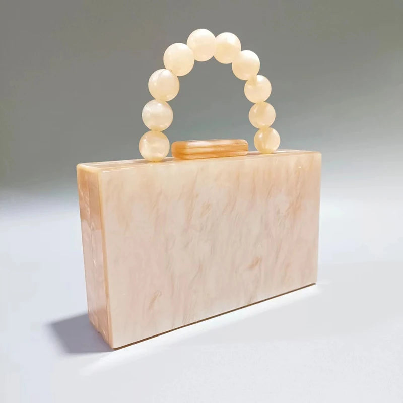 Women's Tote Square Mini Pearl Handbag