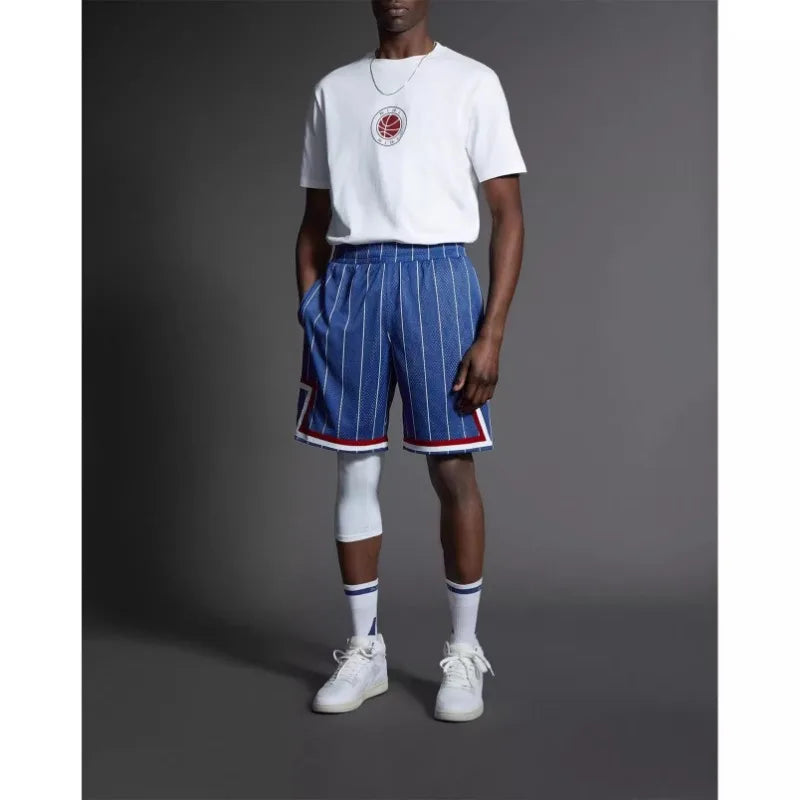 Men's Basketball Print Cotton T-Shirt