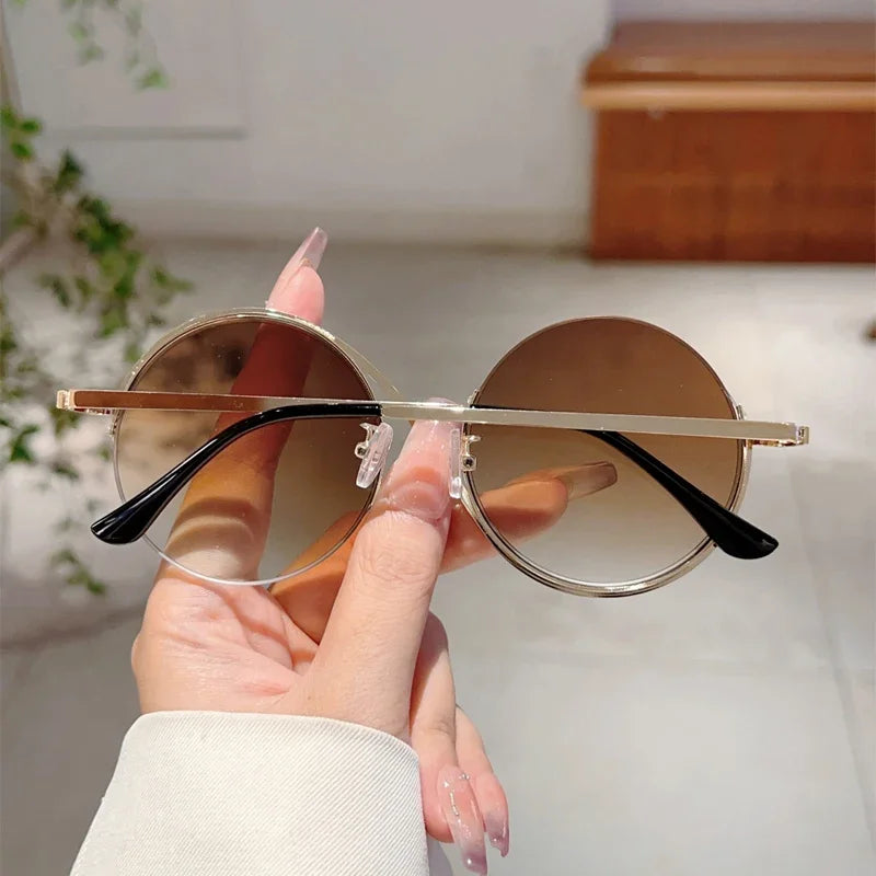 Women's Round Gradient Chic Sunglasses