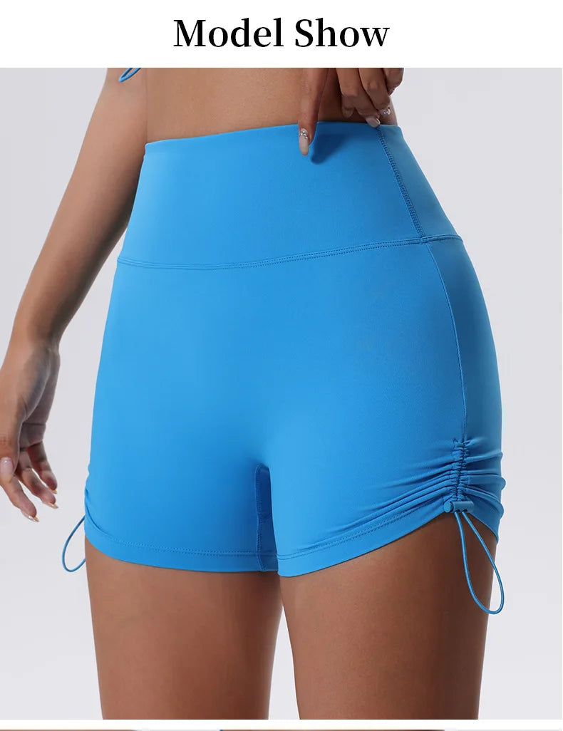 Women's Running High Waist Gym Yoga Breathable Quick Dry Workout Sportswear Shorts