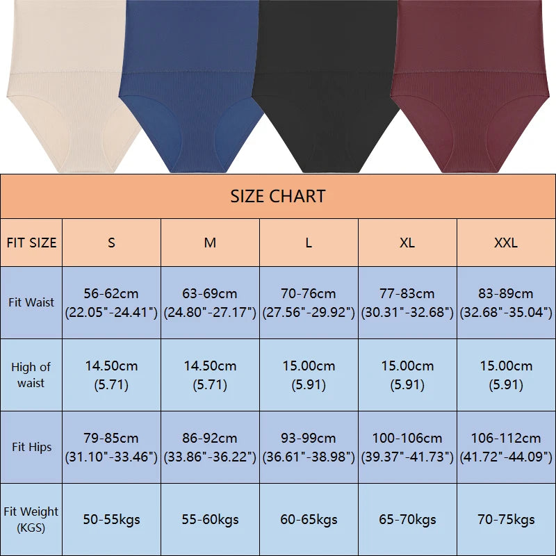 High Waist Seamless Shapewear Briefs