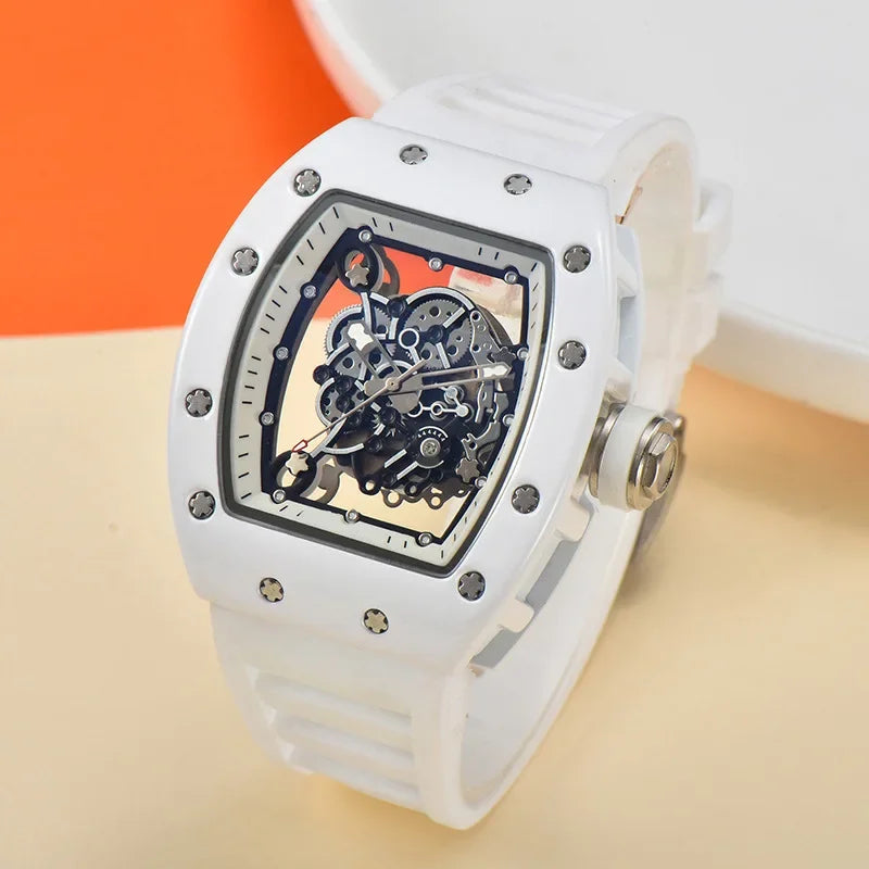 Men's Quartz Wristwatch - Waterproof Luminous Transparent Design