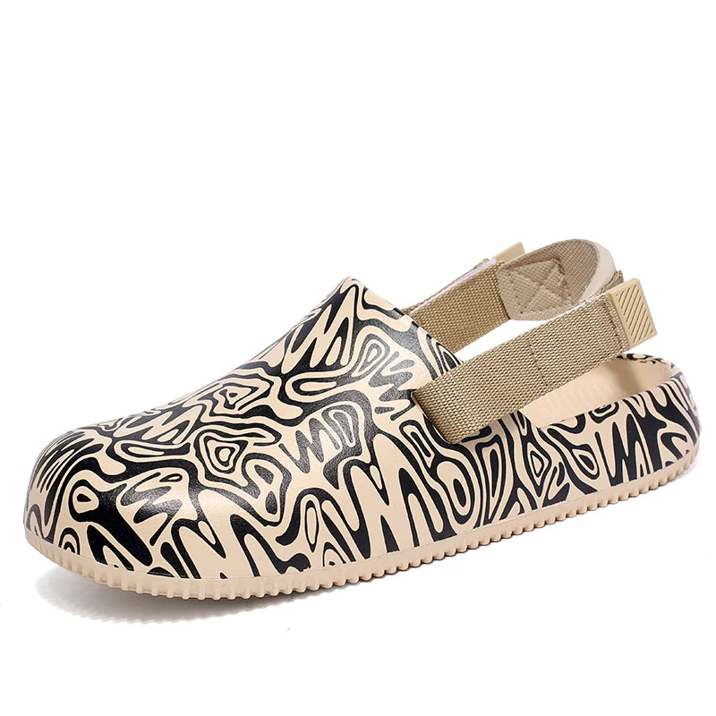 Men's Summer Slippers Outdoor Sandals Design Clogs Beach Slippers Flip Flop Casual Slides
