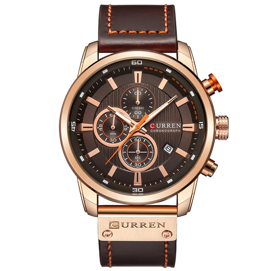 Luxury Chronograph Quartz Watch - Military Sport Watch for Men