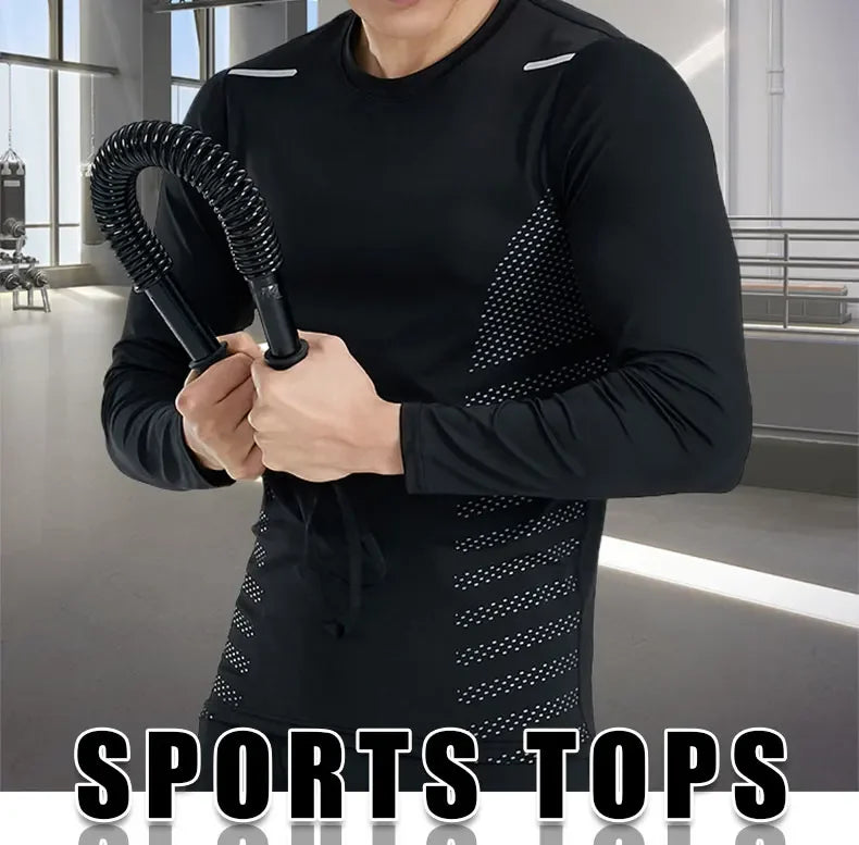 Men's Compression Running T-Shirt | Dry Fit Gym Rashguard Top