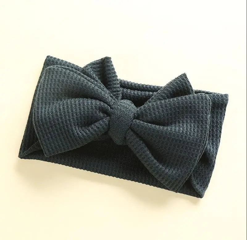 Infant Baby Girl Bow Headband Cute Stretch Bowknot Sweat Hair Bands Clothing Accessories