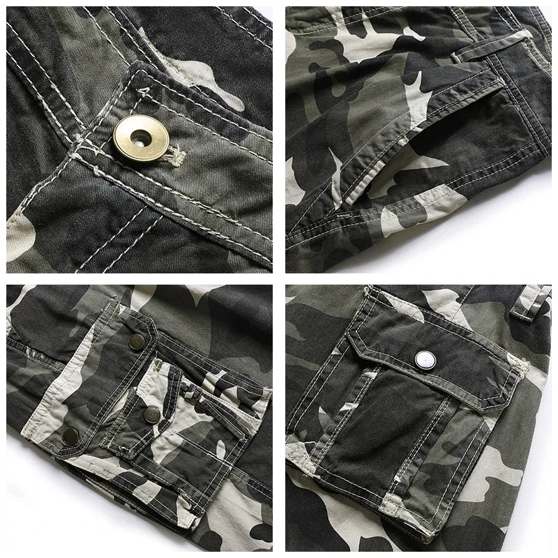 Men's Summer Camouflage Cargo Cotton Military  Casual Shorts