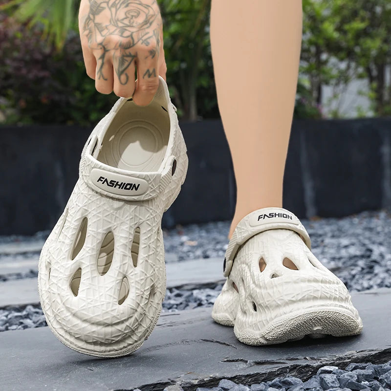 Men's Summer Slippers Platform Sandals Clogs Waterproof Beach Slippers Flip Flops Slides