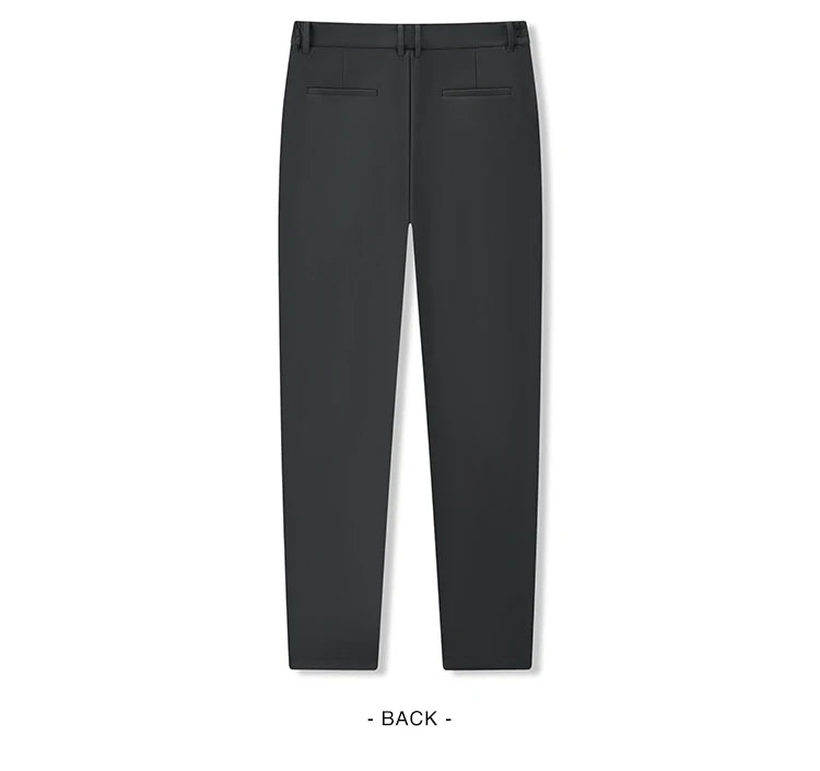 Men's Slim Fit Thermal Trousers - Easy Care Winter Commuter Pants