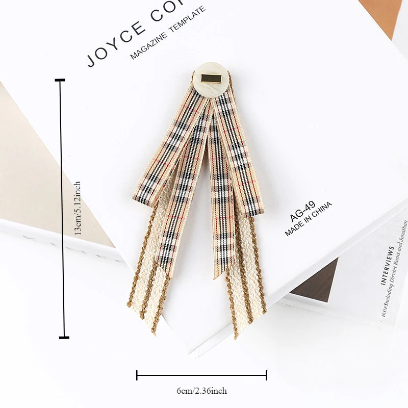 Retro Bow Brooch Pin - Sweet College Style Accessory