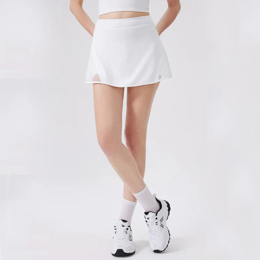 Women's Summer Tennis Skirt with Pocket - 2-in-1 Running Skort with Built-in Shorts