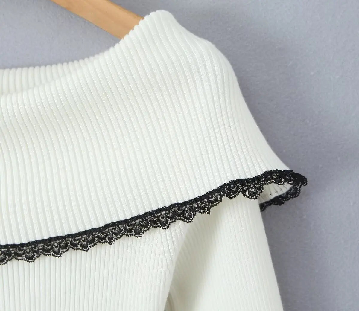 Women's Off The Shoulder Sweater Dress - Long Sleeve Knitted Dress