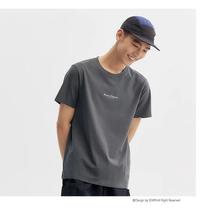 Letter Print Short Sleeve T-Shirt - Men's Summer Casual Top