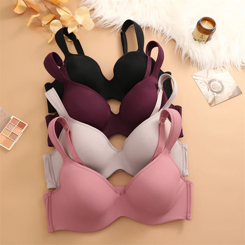 Women's Support Bras Beautiful Back Seamless Bra One-piece Wireless Bralette Push Up Sports Brassiere