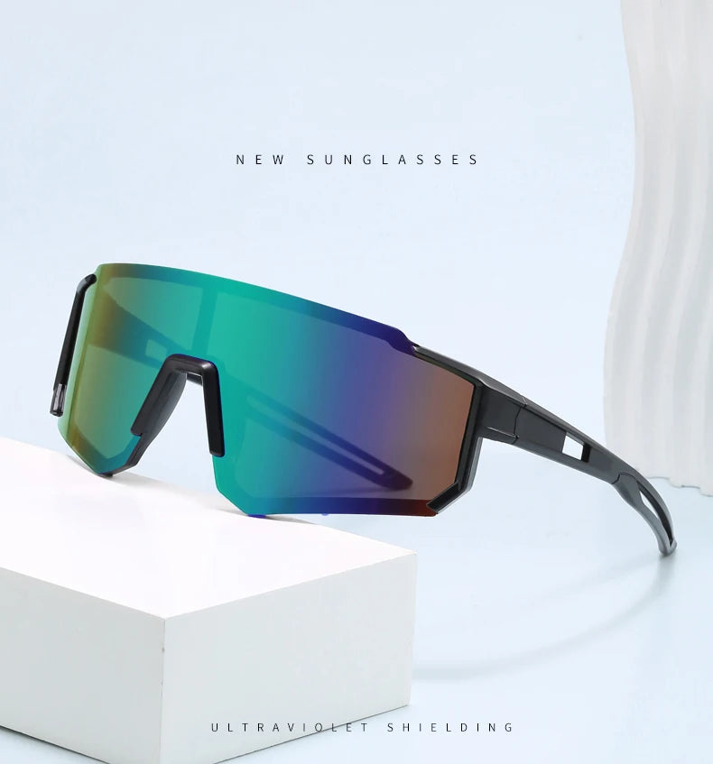 3 Pack Classic Outdoor Sport Sunglasses - Large Frame Unisex Integrated Goggles