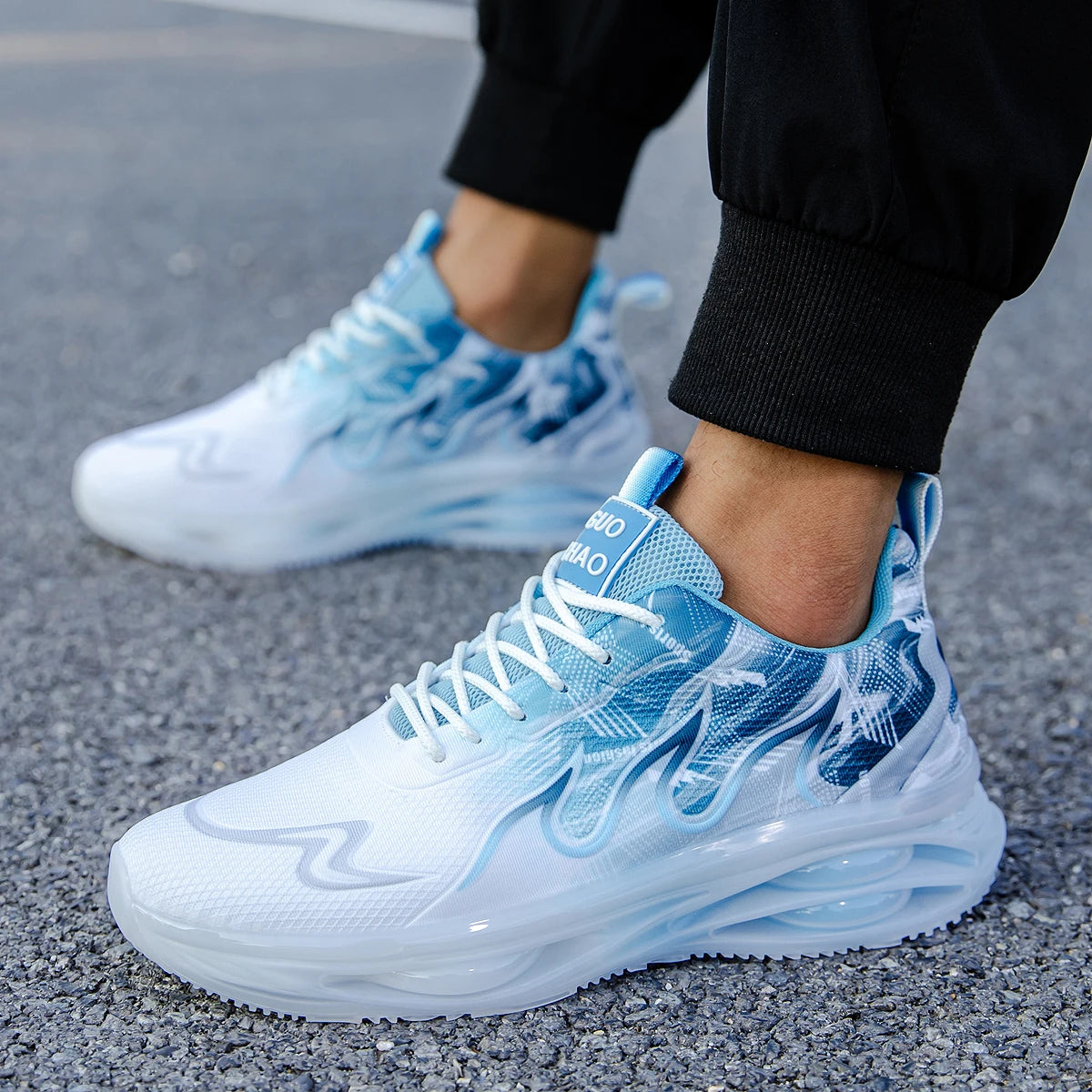 Men's Summer Breathable Sports Light Running Tennis Casual Sneakers Platform Trainers Shoes