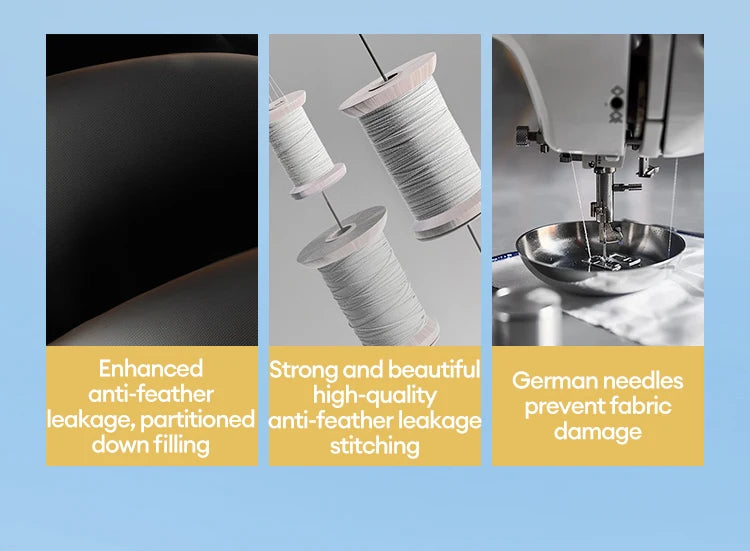 Women's Long Down Jacket - Three-Proof Hooded Winter Coat Loose Fit