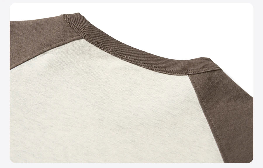 310gsm Warm Thermal Fabric Long Sleeve Raglan Sleeve T-Shirt