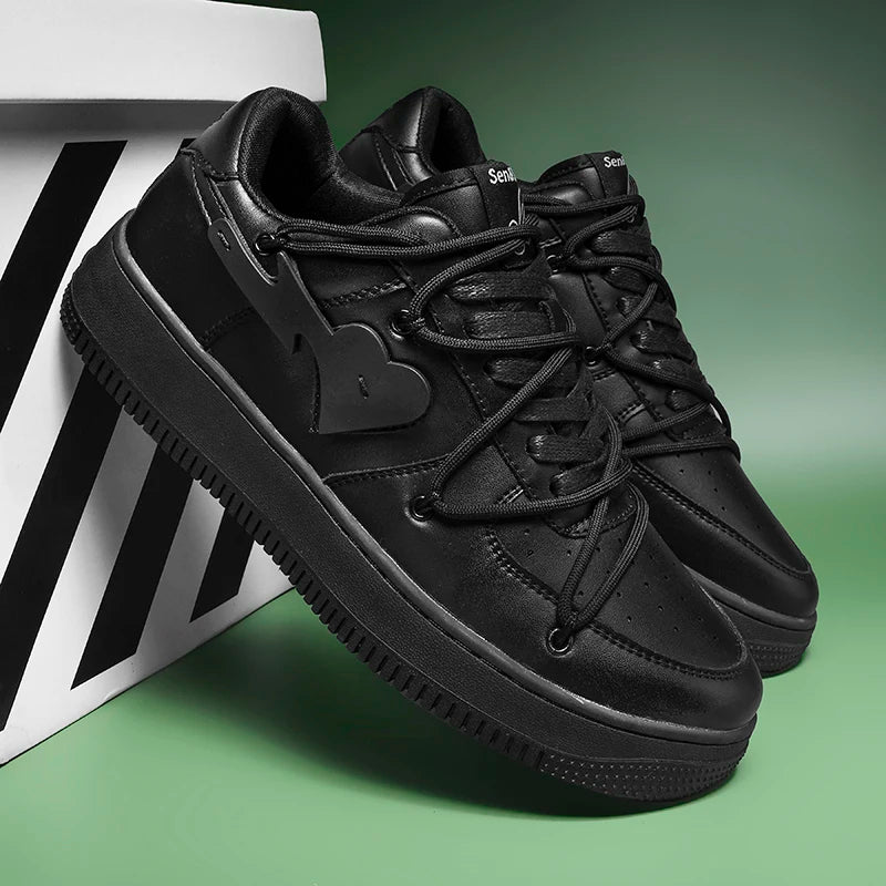 Men's Casual Creative Heart Tennis Sport Running Skateboard  Sneakers Walking Jogging Trainers