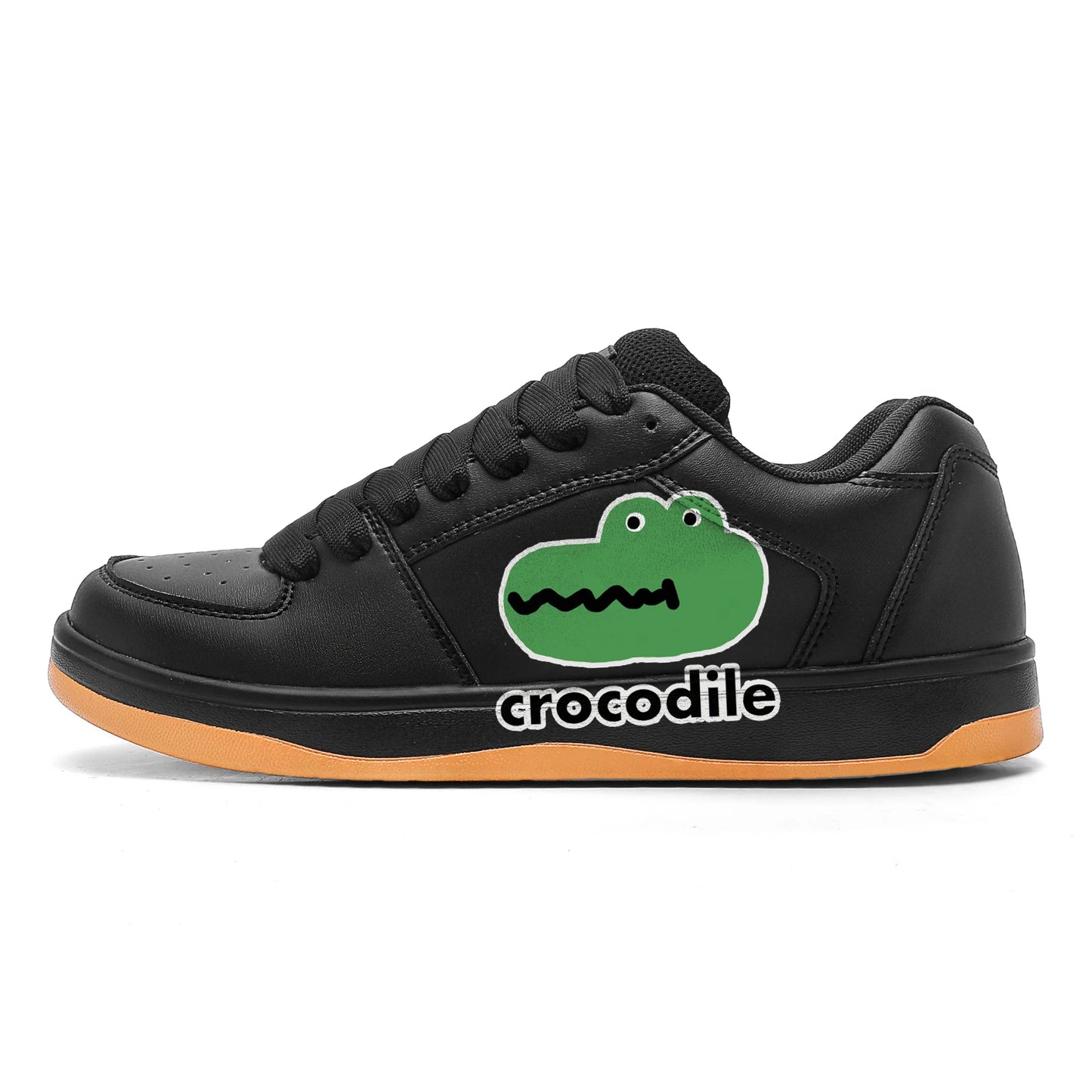 Men's Casual Sneakers Creative Crocodile Prints Flats Shoes Skateboard Tennis Sport Running Trainers