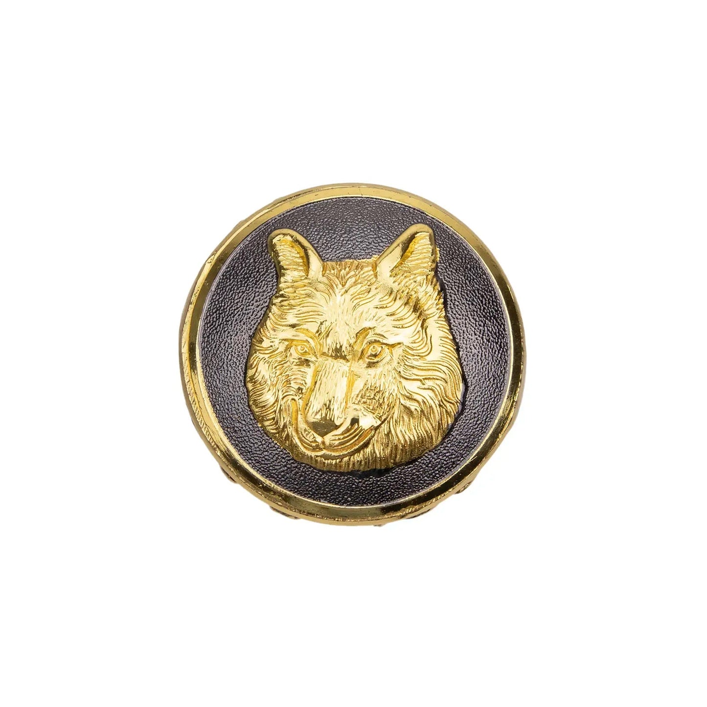 Gold Wolf Head Totem Walking Cane Fashion Decorative Walking Stick Gentleman Elegant Cosplay Knob Crosier 93cm