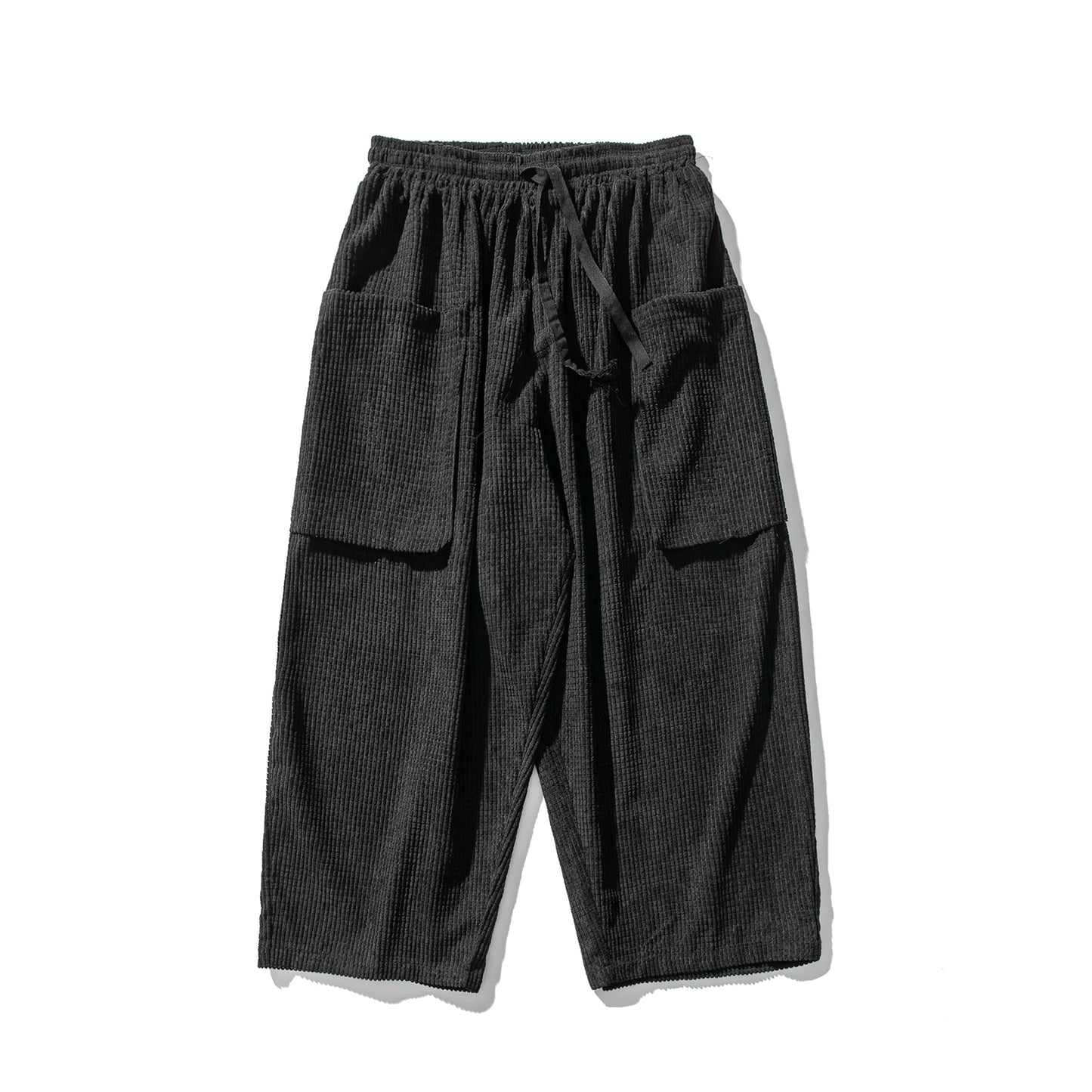 Men's Wide Leg Corduroy Loose Harem Trousers