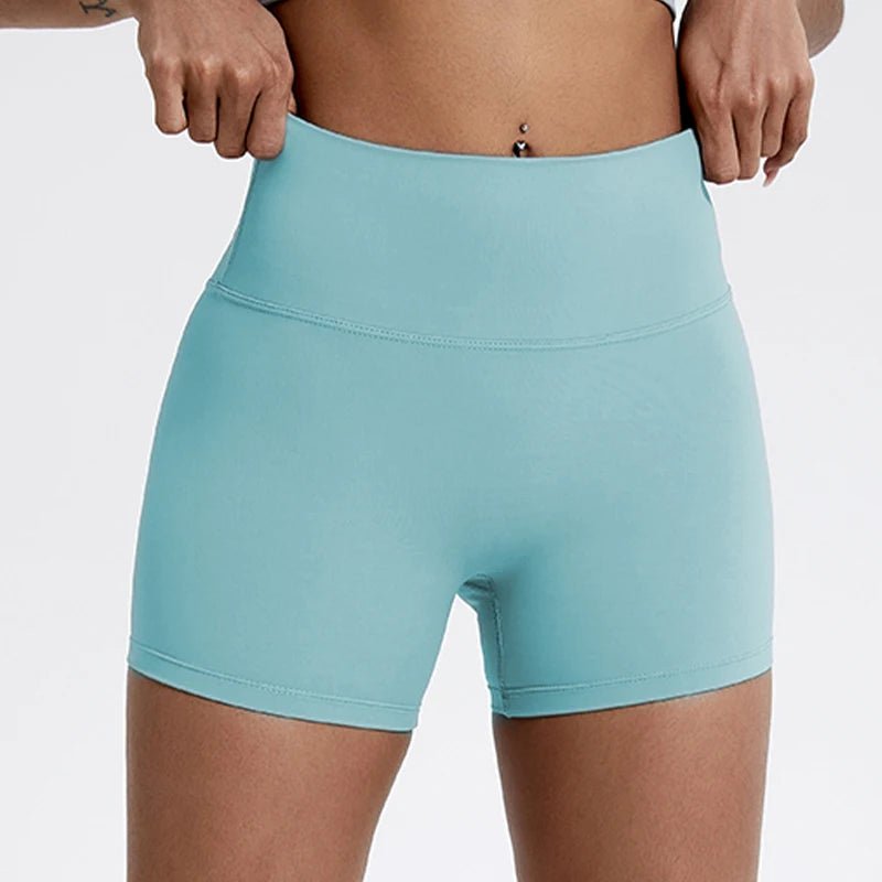 Women's Running Sports Buttock Lift Gym Leggings Cycling Slim Fit Workout High Waist Yoga Shorts