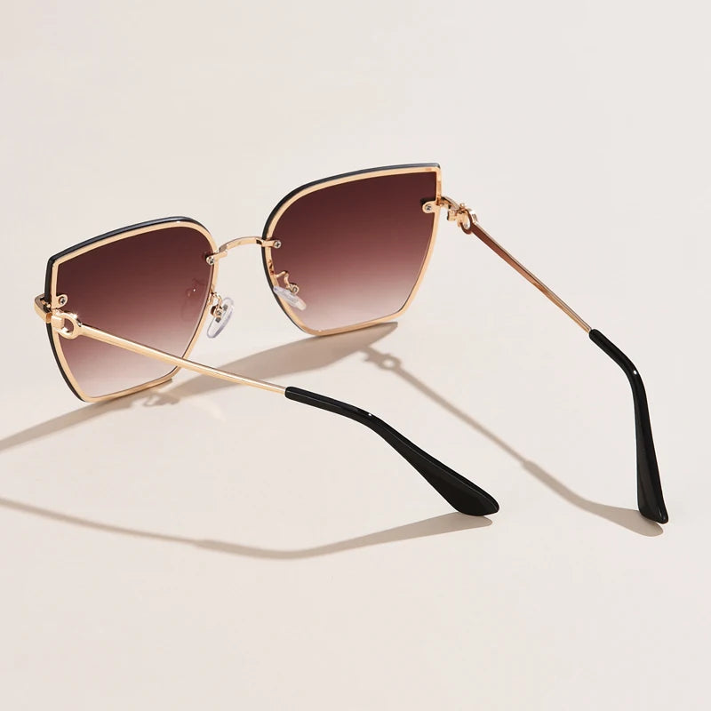 Retro Cat Eye Gradient Sunglasses