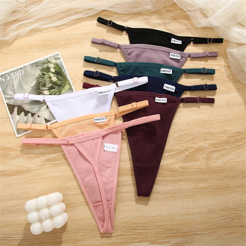 Women's Cotton Thong Underwear 3-Pack