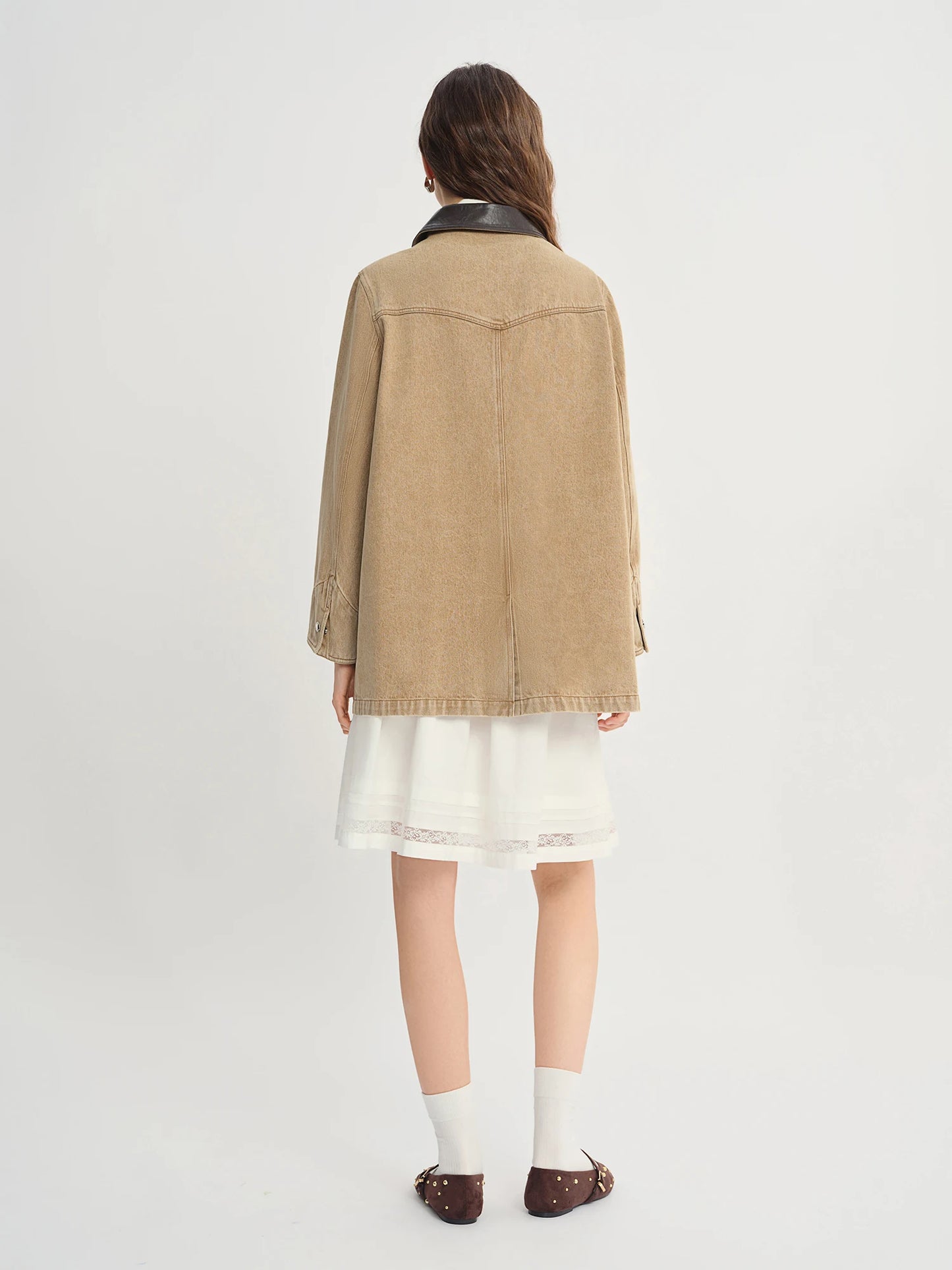 Contrast Wash Denim Jacket