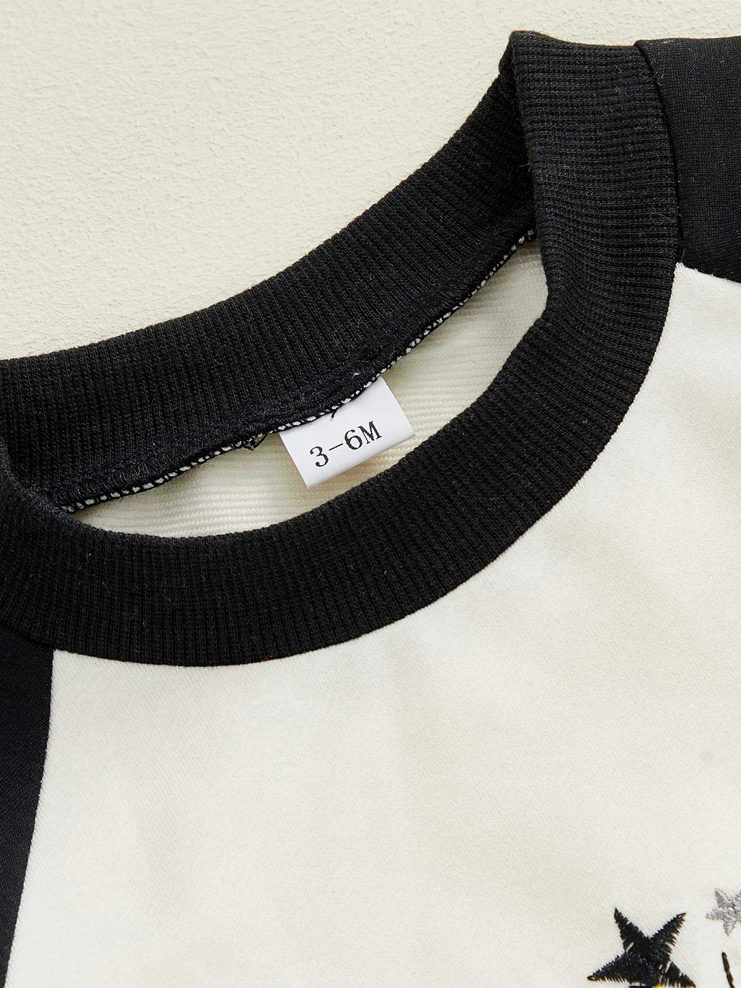 Newborn Baby Boys New Year Romper - Letter Embroidery Footless Pajamas