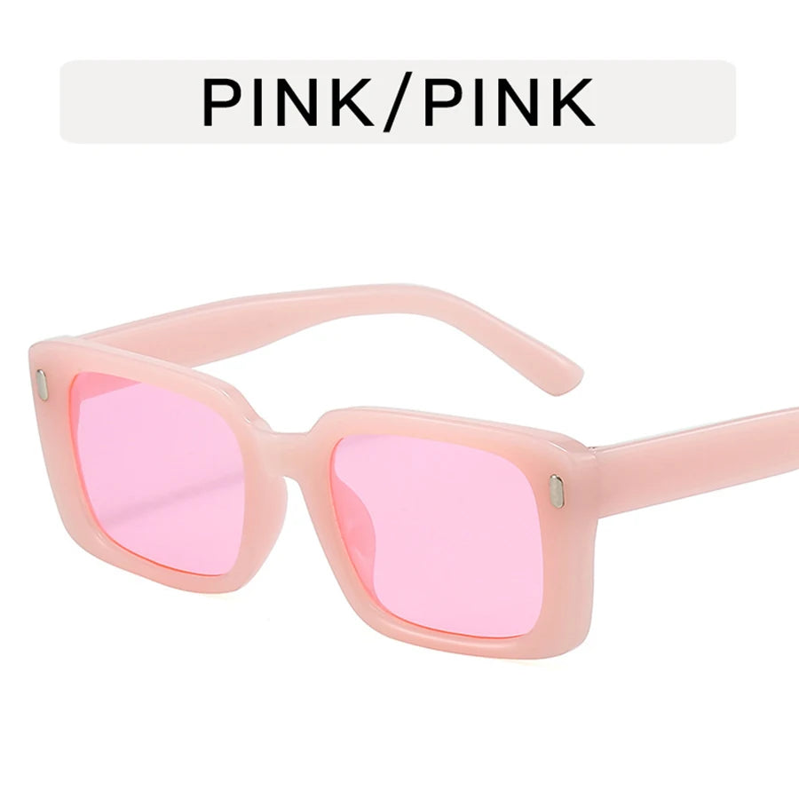 Women's Retro Square Anti UV 400 Sunglasses