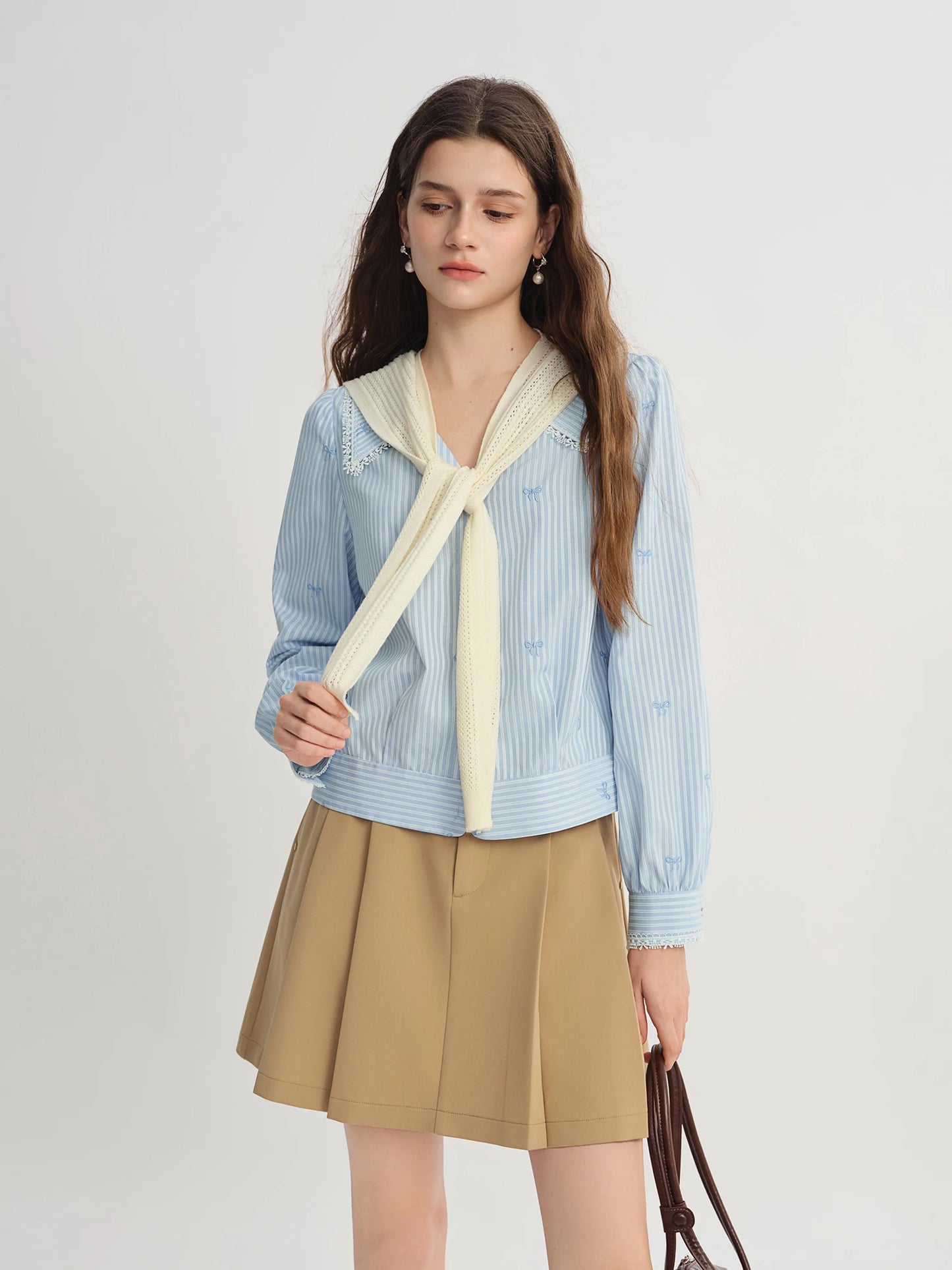 Women's Plus Size High Waist A-Line Pleated Skirt - Retro Style