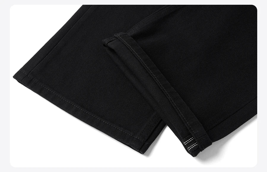 Men's Spring  Loose Relax 11.3oz Washed Vintage Jeans Denim Trousers