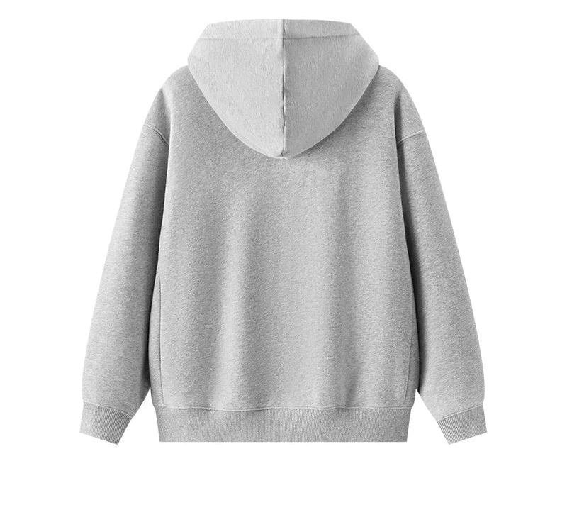 Women's Fleece Lined Thermal Hoodie - Antibacterial Loose Fit Winter Pullover