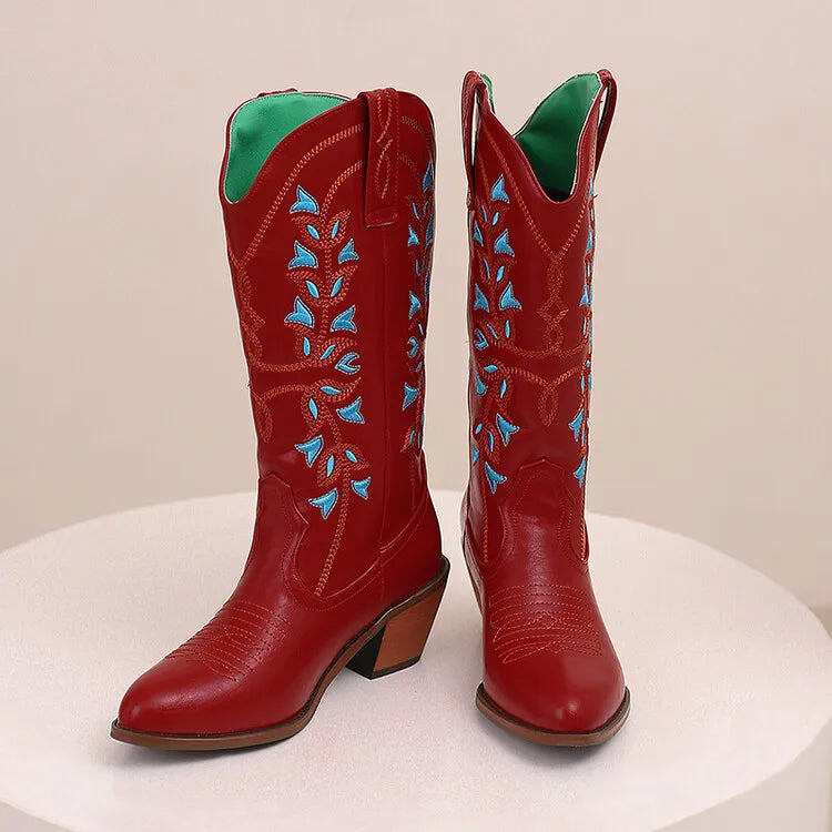 Colour Block Totem Print Chelsea Boots