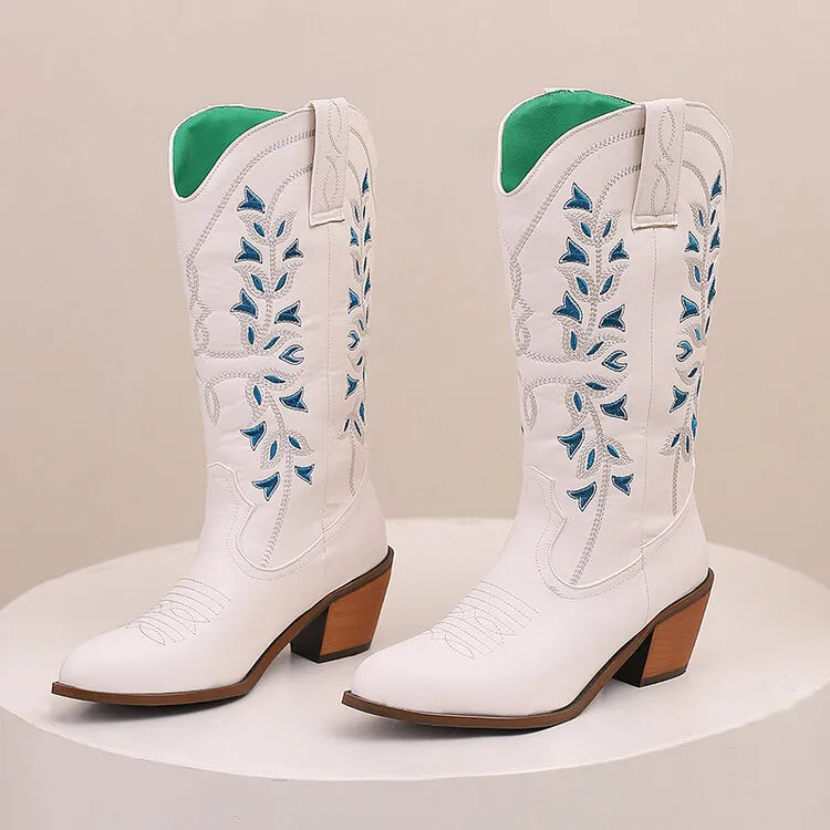 Colour Block Totem Print Chelsea Boots