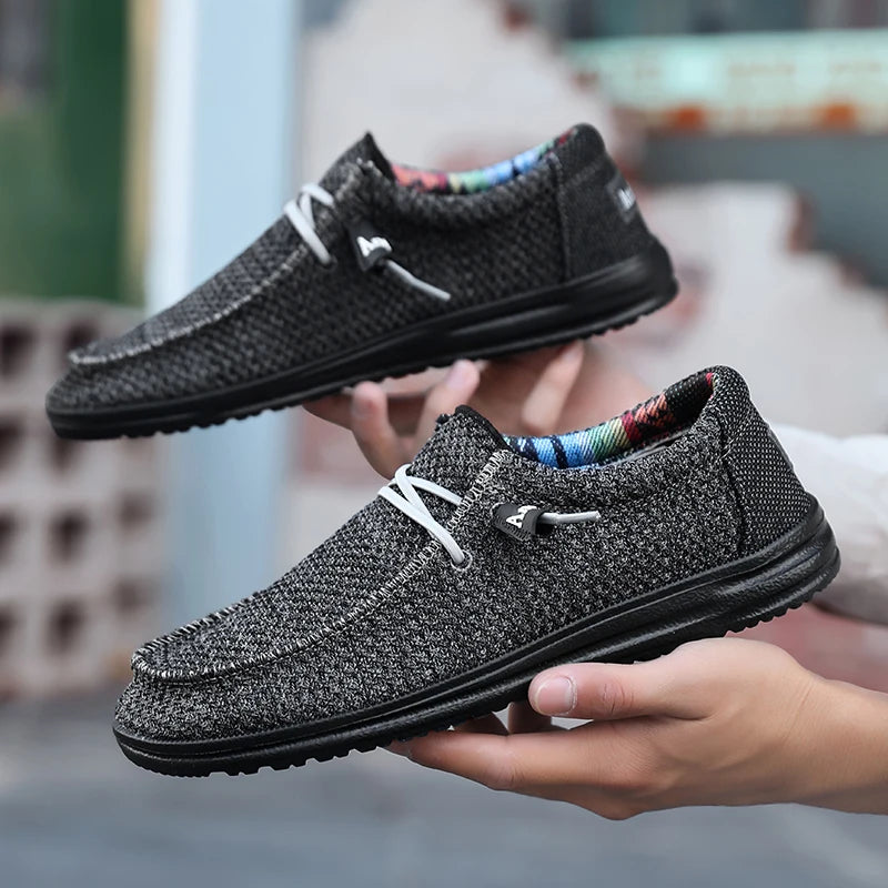 Men's Slip-On Casual Sneakers - Breathable Skateboard Loafers