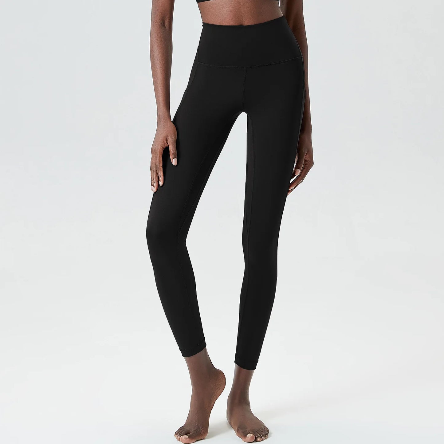 Women's High Waist Sports Leggings Buttery Soft Pocket Yoga Pants Slim Fit Stretchy Workout Running Tights Sportswear