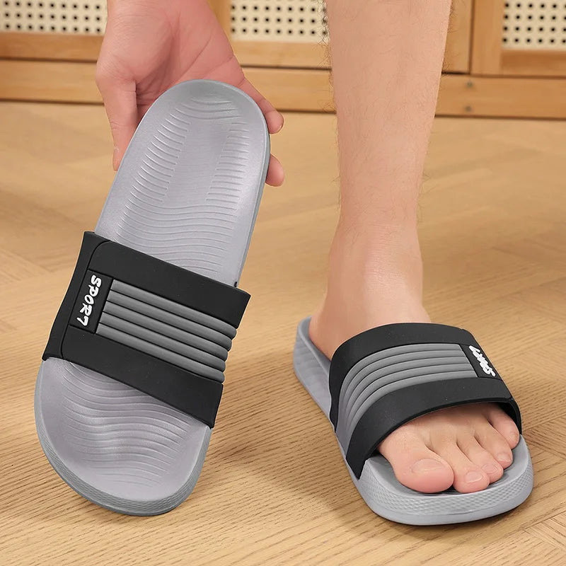 Men's Summer Slippers  Sandals Outdoor Clogs Soft Beach Slippers Comfortable Slides