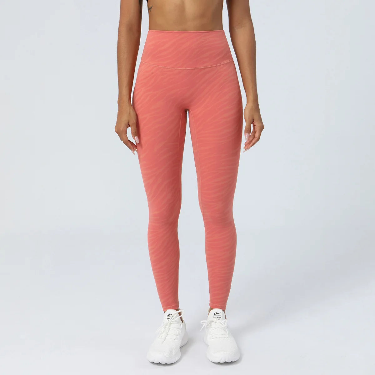 Women's High Waist Yoga Pants Buttery Soft Zebra Stripe Printed Sports Leggings Breathable Workout Running Tights Sportswear