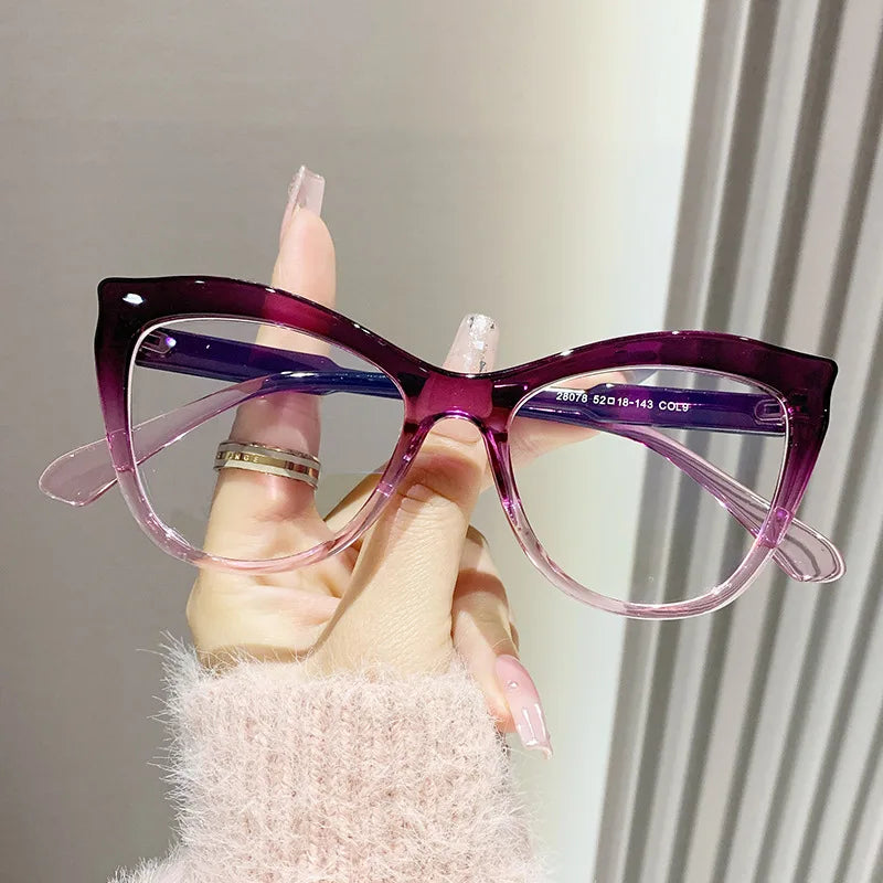Fashion Cat Eye Glasses - Women's Anti Blue Light Computer Eyewear