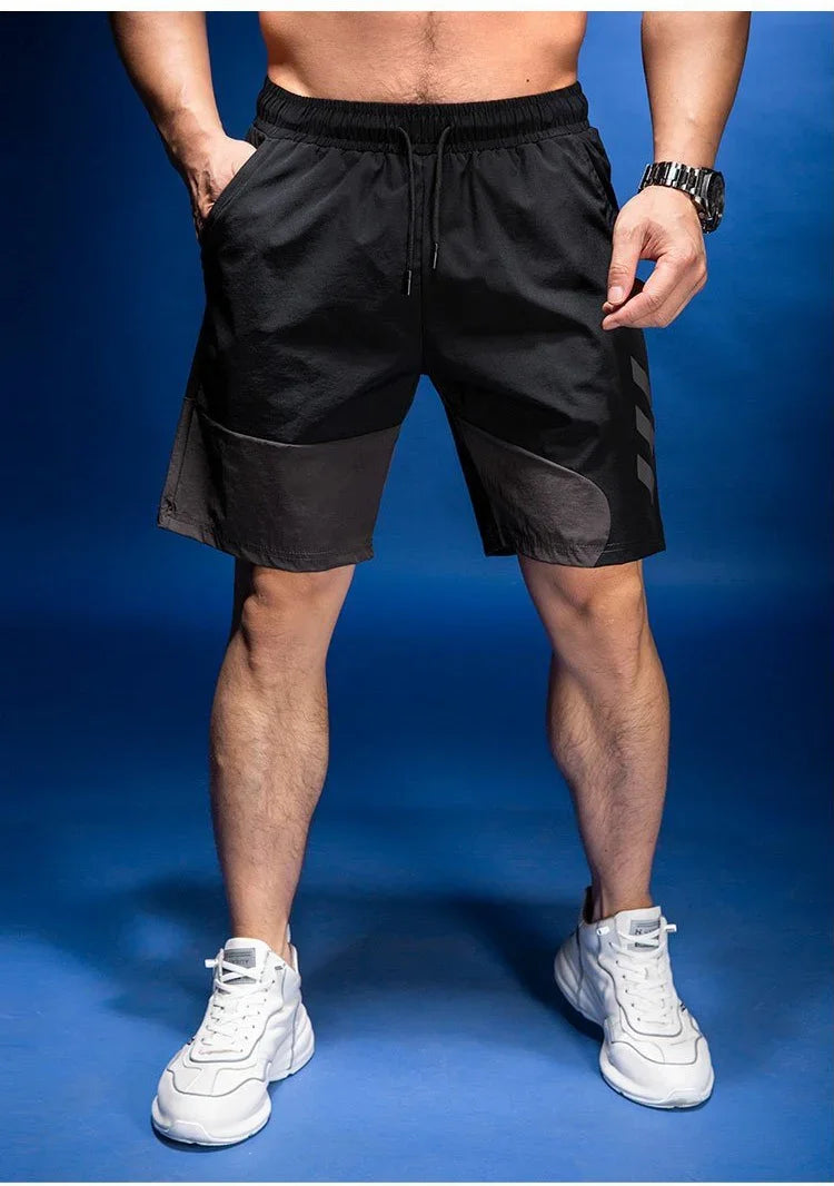 Men's Sports Fitness Quick-dry Basketball Workout Training Breathable Shorts