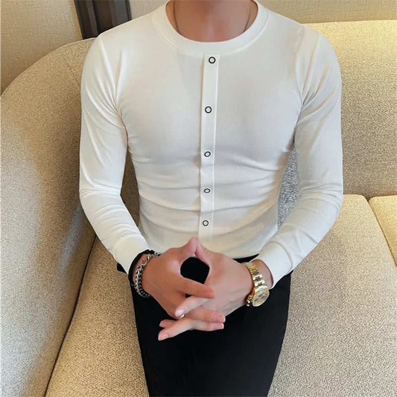 Men's Slim Fit Long Sleeve T-Shirt